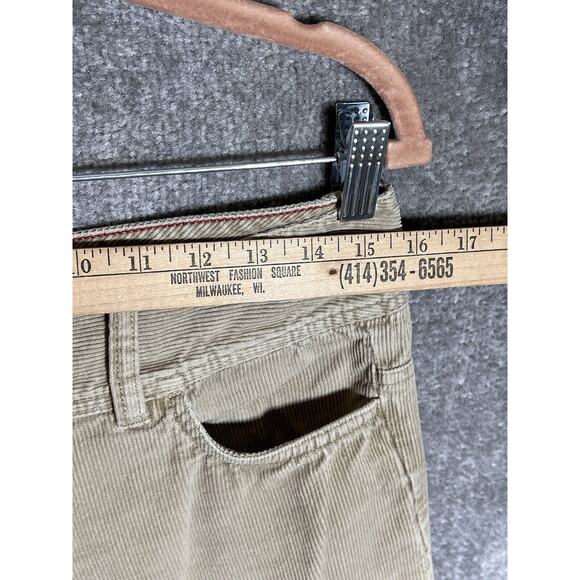 Tommy Hilfiger Jeans Corduroy Pants Womens Size 6 Tan Cotton Pockets Bootcut Y2K - Picture 8 of 12